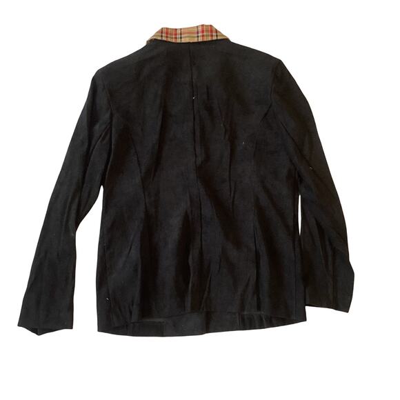 Black Vintage Plaid Collar Jacket - Picture 7 of 7